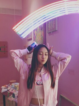 「萌え」｜💖Pinky軟軟ちゃんさん（レディース・160cm）の夏コーディネート