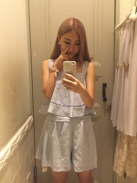 「Lily Brown」｜「アイテム（その他）」を使った、💖Pinky軟軟ちゃんさん（レディース・160cm）の夏コーディネート