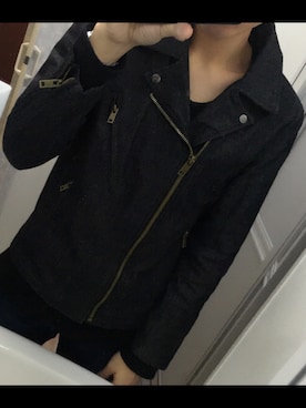 「CASPER JOHN AIVER（キャスパージョンアイバー）のアイテム（ライダースジャケット）」を使った、shunpeiさん（メンズ・183cm）の春コーディネート