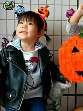 ひまわりさん（キッズ・80cm）の秋コーディネート