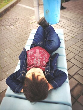 「abcd（ナシ）のアイテム（パンツ）」を使った、真依子さん（レディース・152cm）の夏コーディネート