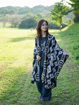 「ロングカーディガン」｜goa-snapさん（レディース・166cm）の冬コーディネート