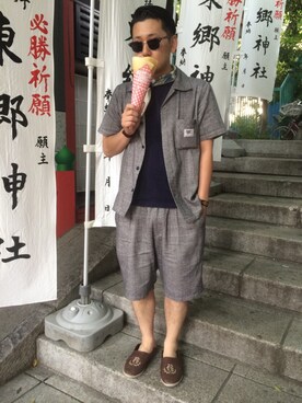 「Daniel Wellington」｜666_tさん（メンズ・165cm）の夏コーディネート