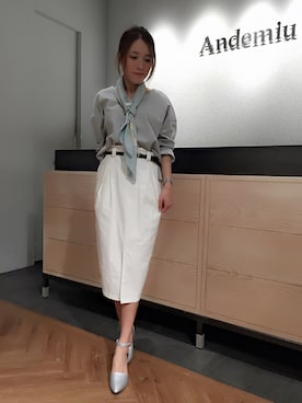 「andemiu」｜yuka.Nさん（レディース・155cm）の冬コーディネート