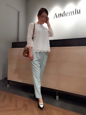 「andemiu」｜yuka.Nさん（レディース・155cm）の冬コーディネート