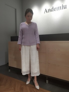 「andemiu」｜yuka.Nさん（レディース・155cm）の冬コーディネート