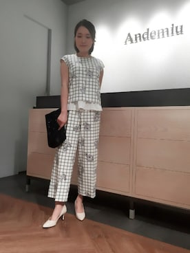 「andemiu」｜yuka.Nさん（レディース・155cm）の春コーディネート