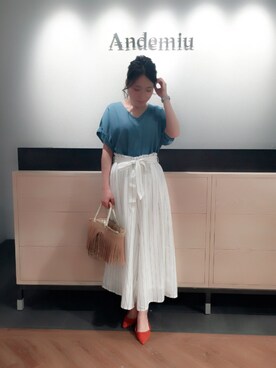 「andemiu」｜yuka.Nさん（レディース・155cm）の春コーディネート