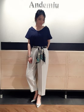 yuka.Nさん（レディース・155cm）の春コーディネート