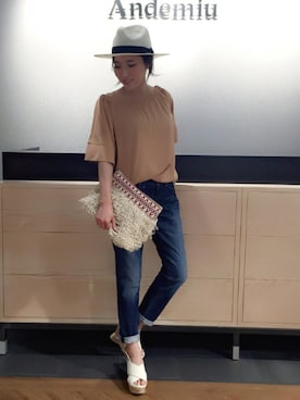 「andemiu」｜yuka.Nさん（レディース・155cm）の春コーディネート