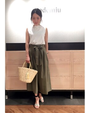 「andemiu」｜yuka.Nさん（レディース・155cm）の春コーディネート