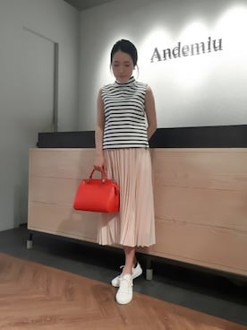 「andemiu」｜yuka.Nさん（レディース・155cm）の春コーディネート