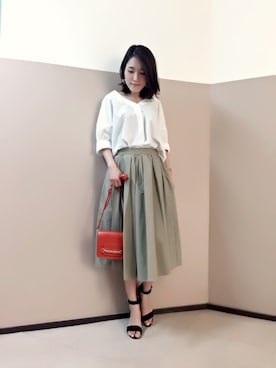 「andemiu」｜yuka.Nさん（レディース・155cm）の夏コーディネート