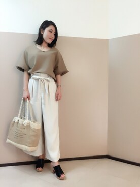 「andemiu」｜yuka.Nさん（レディース・155cm）の夏コーディネート