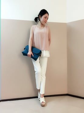 「andemiu」｜yuka.Nさん（レディース・155cm）の夏コーディネート