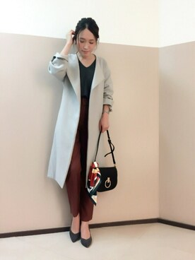 「andemiu」｜「アイテム（財布/小物）」を使った、yuka.Nさん（レディース・155cm）の秋コーディネート