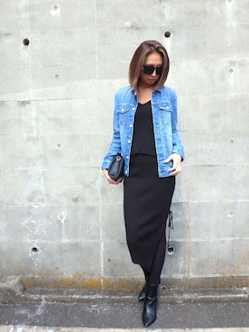 中川西 麻美さん（レディース・164cm）の冬コーディネート