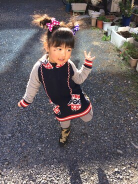 ありすさん(キッズ・90cm)の冬コーディネート