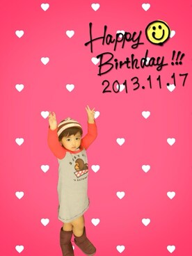 ありすさん（キッズ・90cm）の冬コーディネート