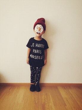 「BEAUTY&YOUTH UNITED ARROWS（ビューティーアンドユースユナイテッドアローズ）のアイテム（ニットキャップ/ビーニー、その他）」を使った、KREHA\( Ö )/さん（キッズ）の夏コーディネート