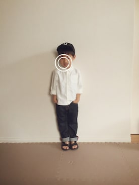 「ドラフトGAP」｜「アイテム（キャップ）」を使った、KREHA\( Ö )/さん（キッズ・100cm）の夏コーディネート