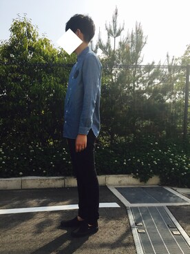 「にゃー」｜「アイテム（その他シューズ）」を使った、。さん（メンズ・176cm）の春コーディネート