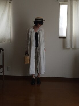 「AUTTAA」｜「アイテム（ワンピース/ドレス）」を使った、なべおさん（レディース・157cm）の夏コーディネート