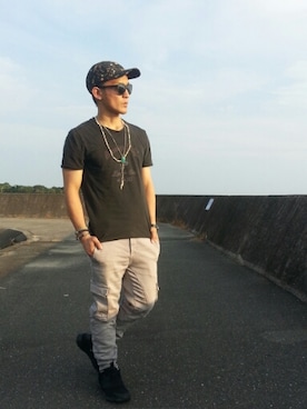 「joe's （ジョーズ）のアイテム」を使った、たつおさん（メンズ・170cm）の夏コーディネート