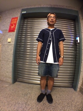 「アイテム（ジャージ）」を使った、yjsu🇹🇼さん（メンズ・169cm・20代）の秋コーディネート