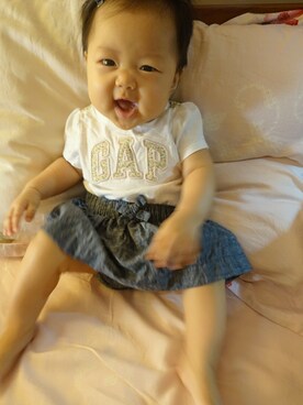 「babyGAP（babyGAP）のアイテム（トップス、ホワイト系）」を使った、Chantelleさん（レディース）の秋コーディネート