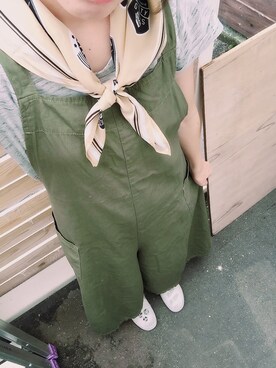 「MILKFED.（ミルクフェド）のアイテム（スニーカー）」を使った、Snow'*+さん（レディース・155cm）の春コーディネート