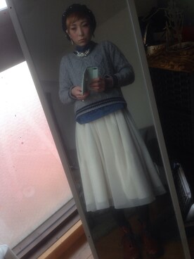 「OWD SELECTION（オンワードセレクション）のアイテム」を使った、shihoさん（レディース・155cm）の冬コーディネート