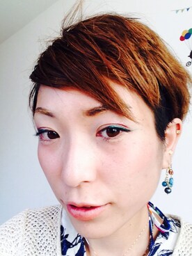「メイクアップ」｜「アイテム（その他）」を使った、shihoさん（レディース・156cm）の春コーディネート