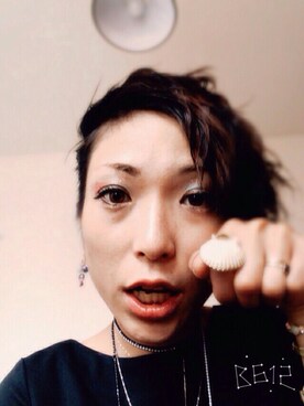 「メイクアップ」｜「アイテム（その他）」を使った、shihoさん（レディース・156cm）の夏コーディネート