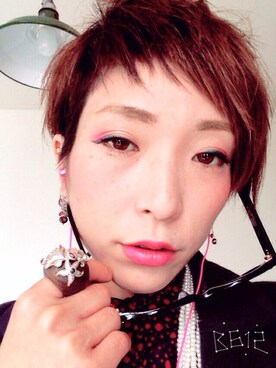 「メイクアップ」｜「アイテム（その他）」を使った、shihoさん（レディース・156cm）の夏コーディネート
