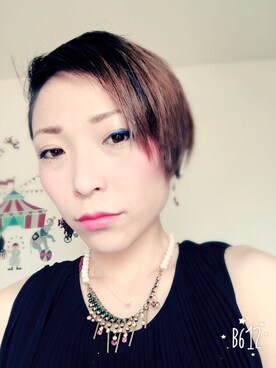「メイクアップ」｜「アイテム（その他）」を使った、shihoさん（レディース・156cm）の夏コーディネート