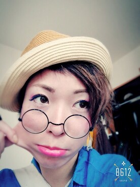 「メイクアップ」｜「アイテム（その他）」を使った、shihoさん（レディース・156cm）の夏コーディネート
