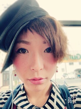 「メイクアップ」｜「アイテム（その他）」を使った、shihoさん（レディース・156cm）の夏コーディネート