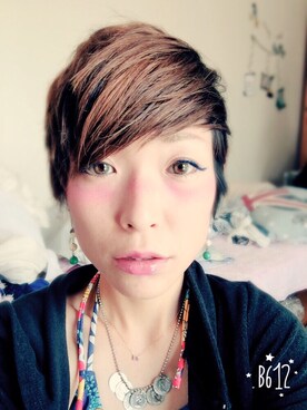 「メイクアップ」｜「アイテム（その他）」を使った、shihoさん（レディース・156cm）の夏コーディネート