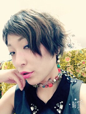 「メイクアップ」｜「アイテム（その他）」を使った、shihoさん（レディース・156cm）の夏コーディネート