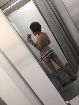 「タンキニ」｜shihoさん（レディース・156cm）の夏コーディネート
