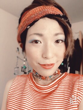 「メイクアップ」｜「アイテム（その他）」を使った、shihoさん（レディース・156cm）の夏コーディネート