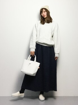 「McGREGOR CLASSIC（マックレガークラシック）のアイテム（シューズ）」を使った、marinaさん（レディース・162cm）の冬コーディネート