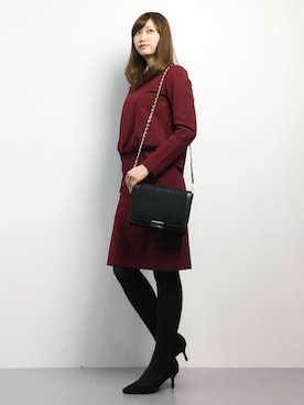 marinaさん（レディース・162cm）の冬コーディネート