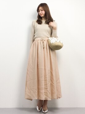 「ivory court（アイボリーコート）のアイテム（ショルダーバッグ）」を使った、marinaさん（レディース・162cm）の春コーディネート