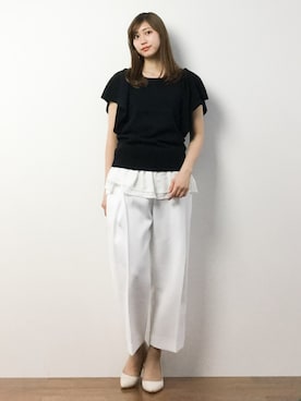 「LOWY（ロヴィ）のアイテム」を使った、marinaさん（レディース・162cm）の春コーディネート