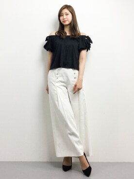 「DRWCYS（ドロシーズ）のアイテム（その他トップス）」を使った、marinaさん（レディース・162cm）の春コーディネート