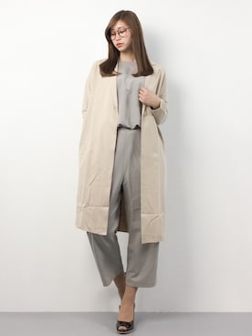 「PLAIN CLOTHING（プレーンクロージング）のアイテム（パンプス）」を使った、marinaさん（レディース・162cm）の春コーディネート