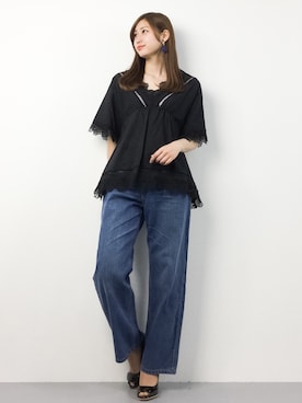 「PLAIN CLOTHING（プレーンクロージング）のアイテム（パンプス）」を使った、marinaさん（レディース・162cm）の春コーディネート