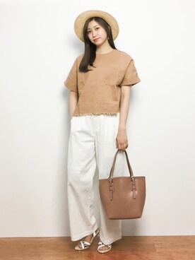 「Lulud（ルルド）のアイテム」を使った、marinaさん（レディース・162cm）の春コーディネート